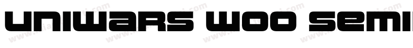 Uniwars W00 SemiBold Italic字体转换